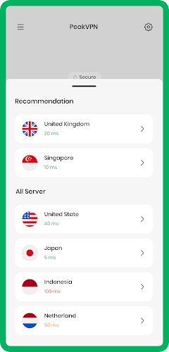 PeakVPN - Fast And Secure Tangkapan skrin 1