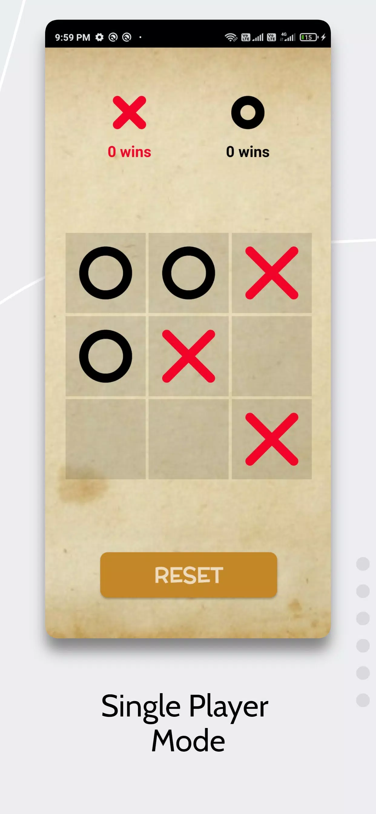 Tic Tac Toe AI Game Captura de pantalla 1