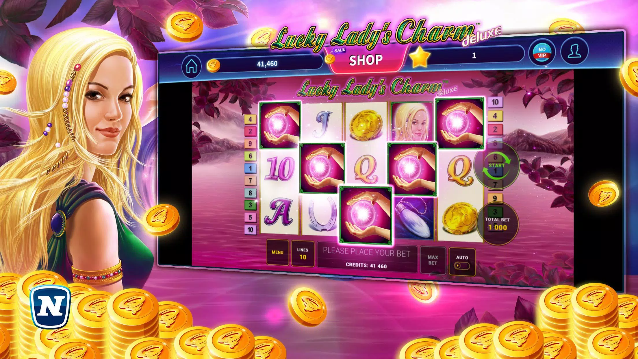 Lucky Lady’s Charm Deluxe Slot Ảnh chụp màn hình 0