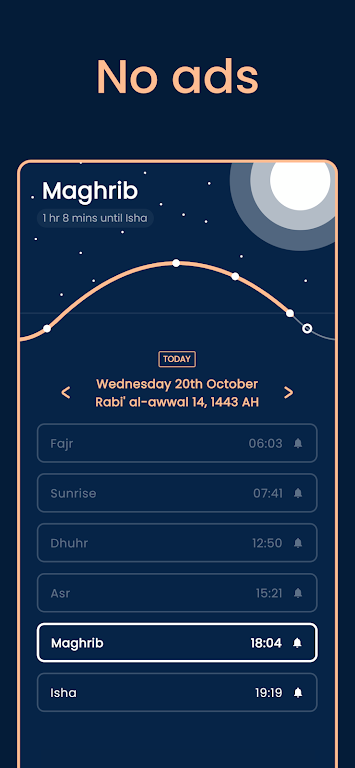 Pillars: Prayer Times & Qibla 螢幕截圖 0