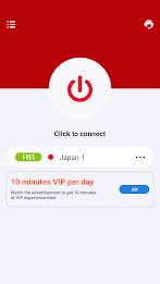 VPN Japan - JP VPN Proxy Ekran Görüntüsü 0