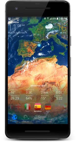 3D EARTH - weather forecast Captura de pantalla 3