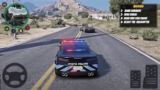 Police Car Chase Criminal Game Tangkapan skrin 2