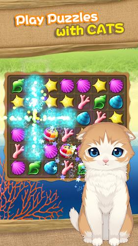 Cat Island Diary~Happy Match 3 Captura de tela 1