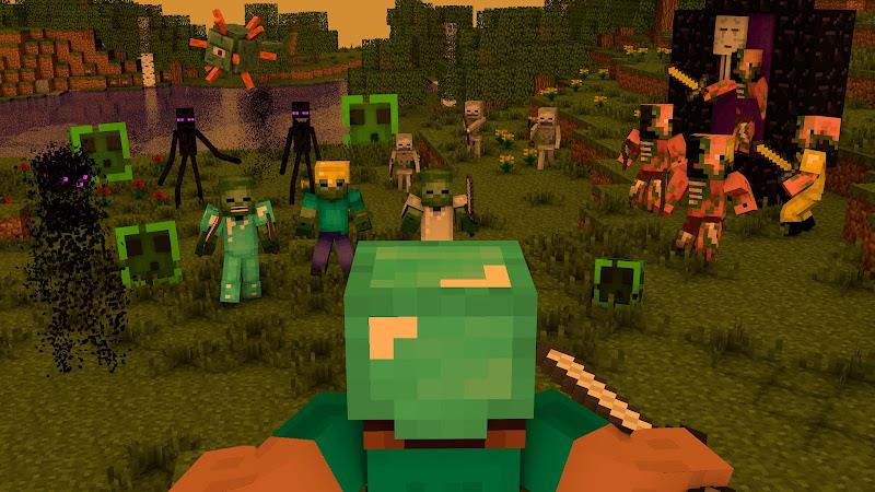 Minecraft: Zombie and Mutant Ảnh chụp màn hình 0