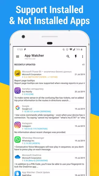 App Watcher: Check Update Скриншот 2