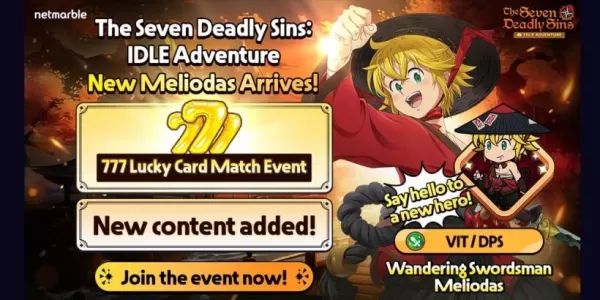 Meliodas sluit zich aan bij Seven Deadly Sins: Idle Adventure With Exclusive Events