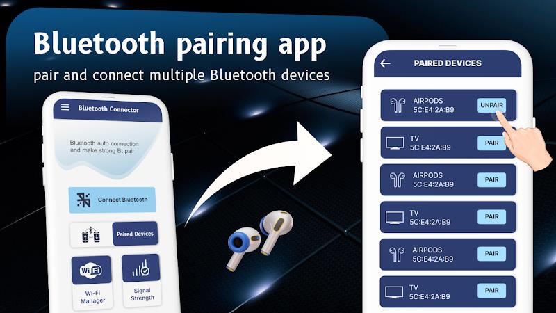 Bluetooth auto connect: Finder 螢幕截圖 0