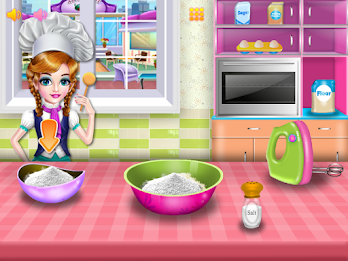 Girls cooking special cake スクリーンショット 3