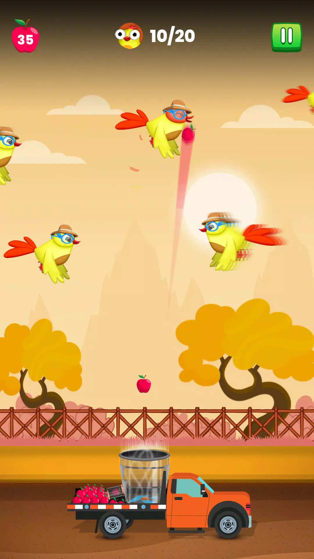 Hungry Birds Food: Bird Game Tangkapan skrin 2