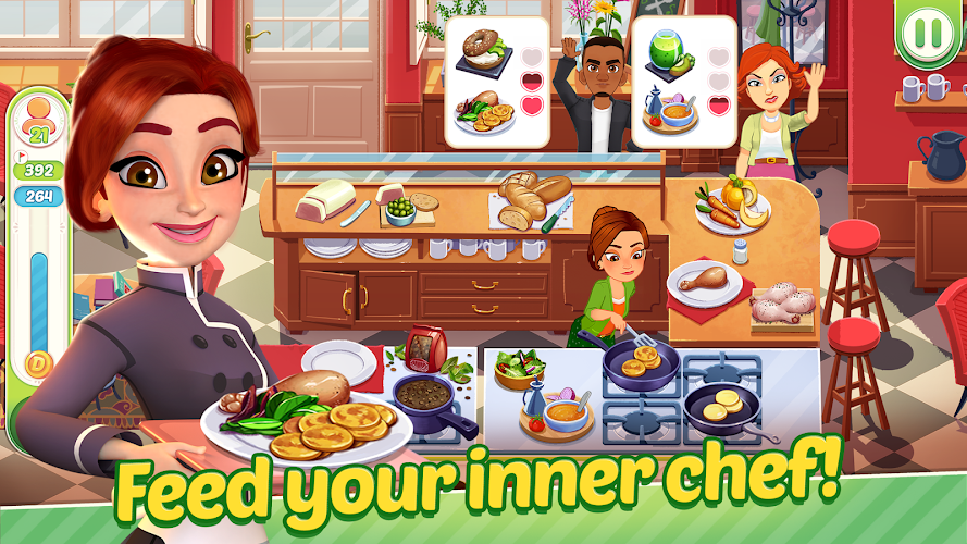 Delicious World - Cooking Game ภาพหน้าจอ 1