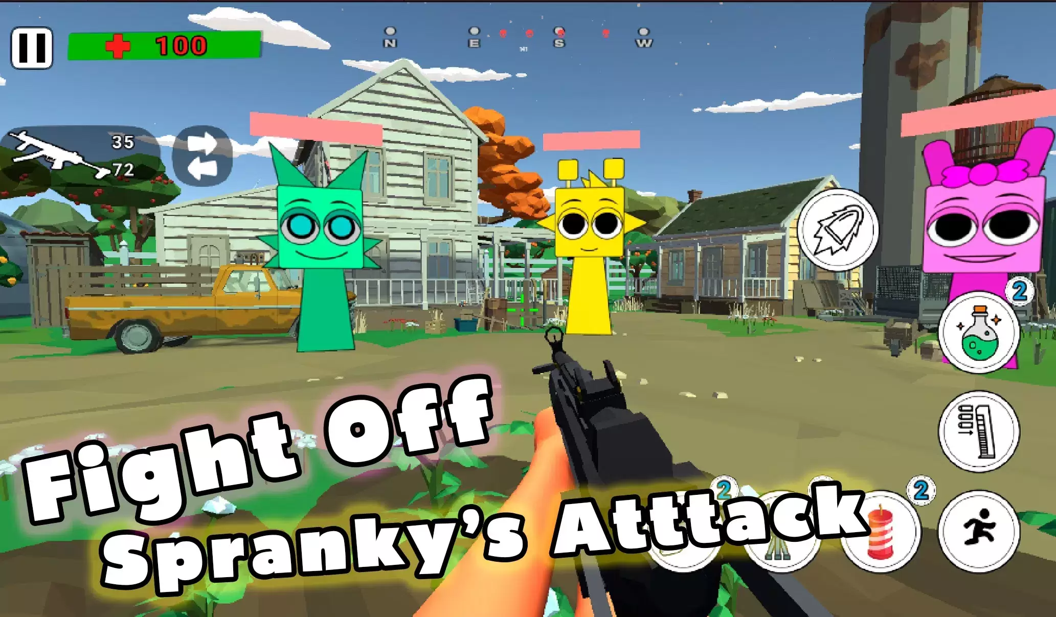 Battle Spranky Sandbox Shooter Screenshot 0