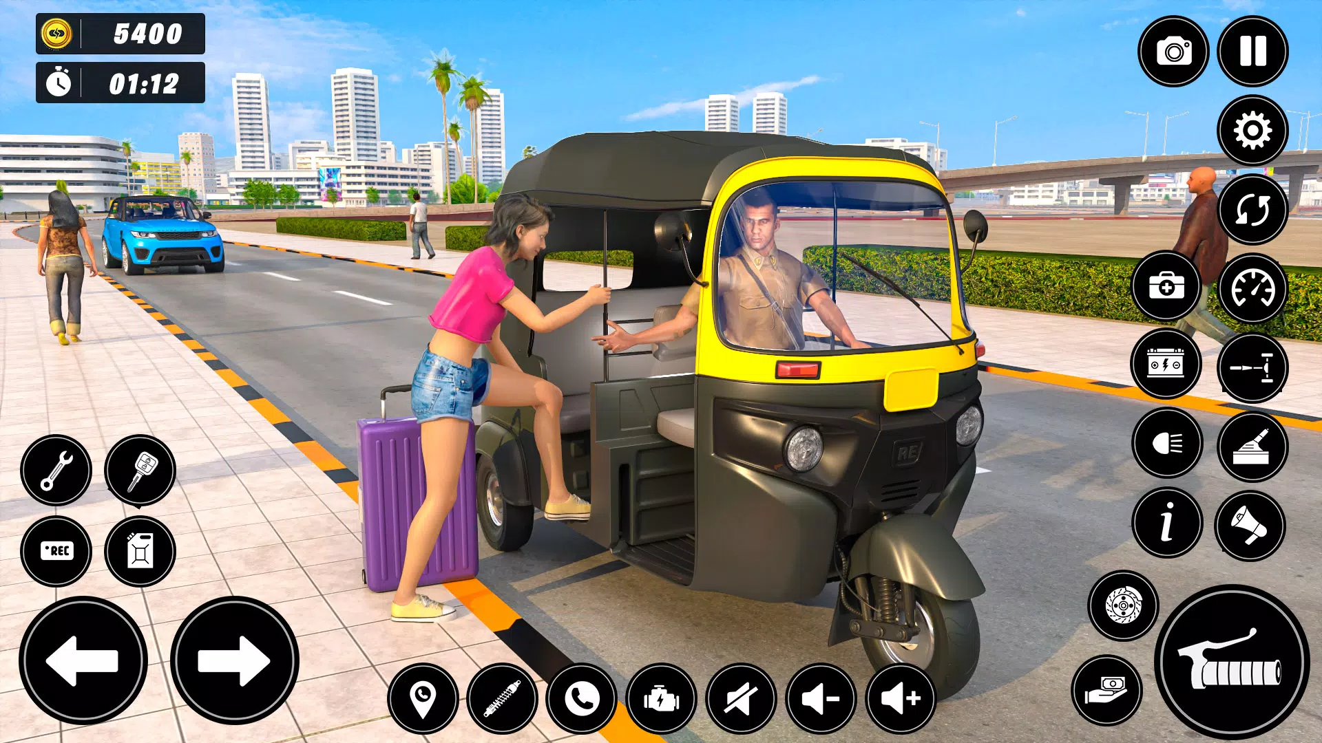 Auto Tuk Tuk Rickshaw Game 스크린샷 1