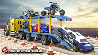 Schermata Police Transport Car Parking 3