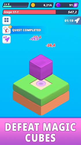 Tap Tap Cube - Idle Clicker Schermafbeelding 2