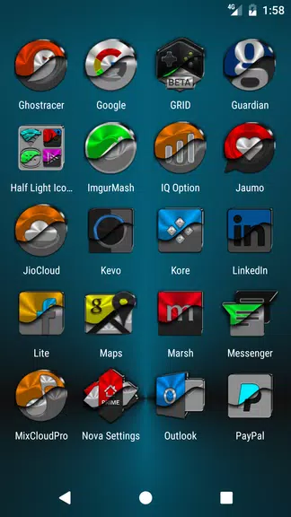 Half Light Icon Pack Captura de pantalla 2