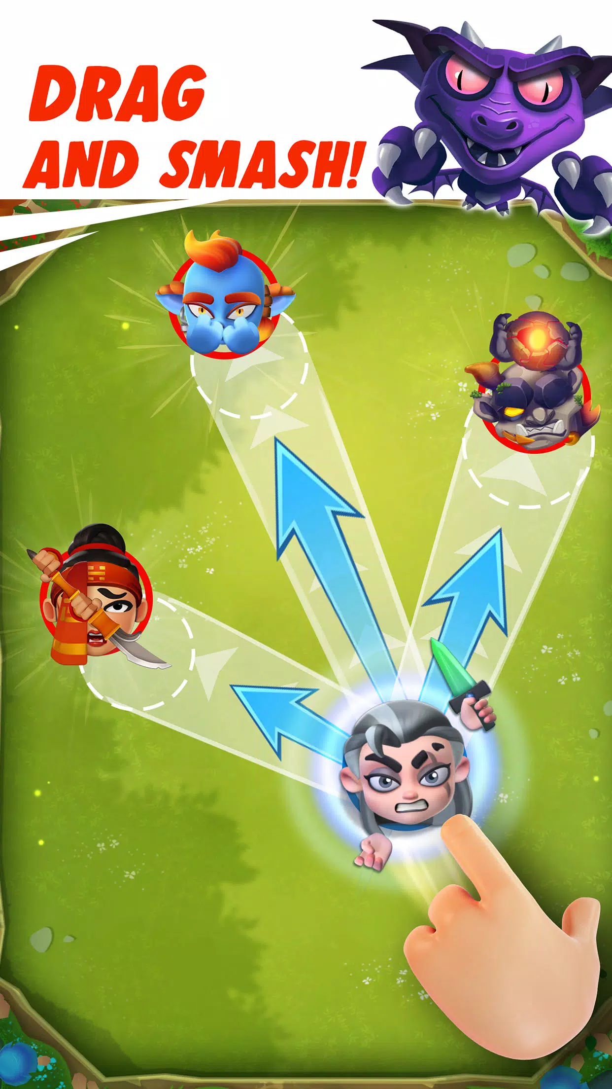 Smashing Four: PvP Hero bump Capture d'écran 3