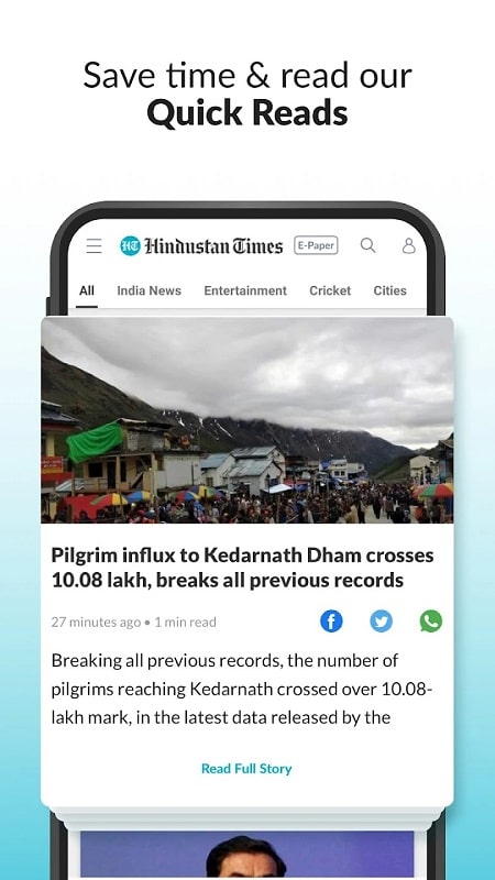 Hindustan Times: Daily News Captura de pantalla 0