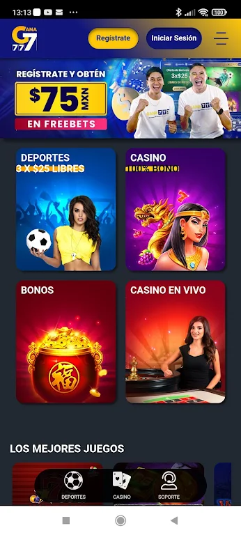 Gana777 Apuestas y Casino Captura de pantalla 0