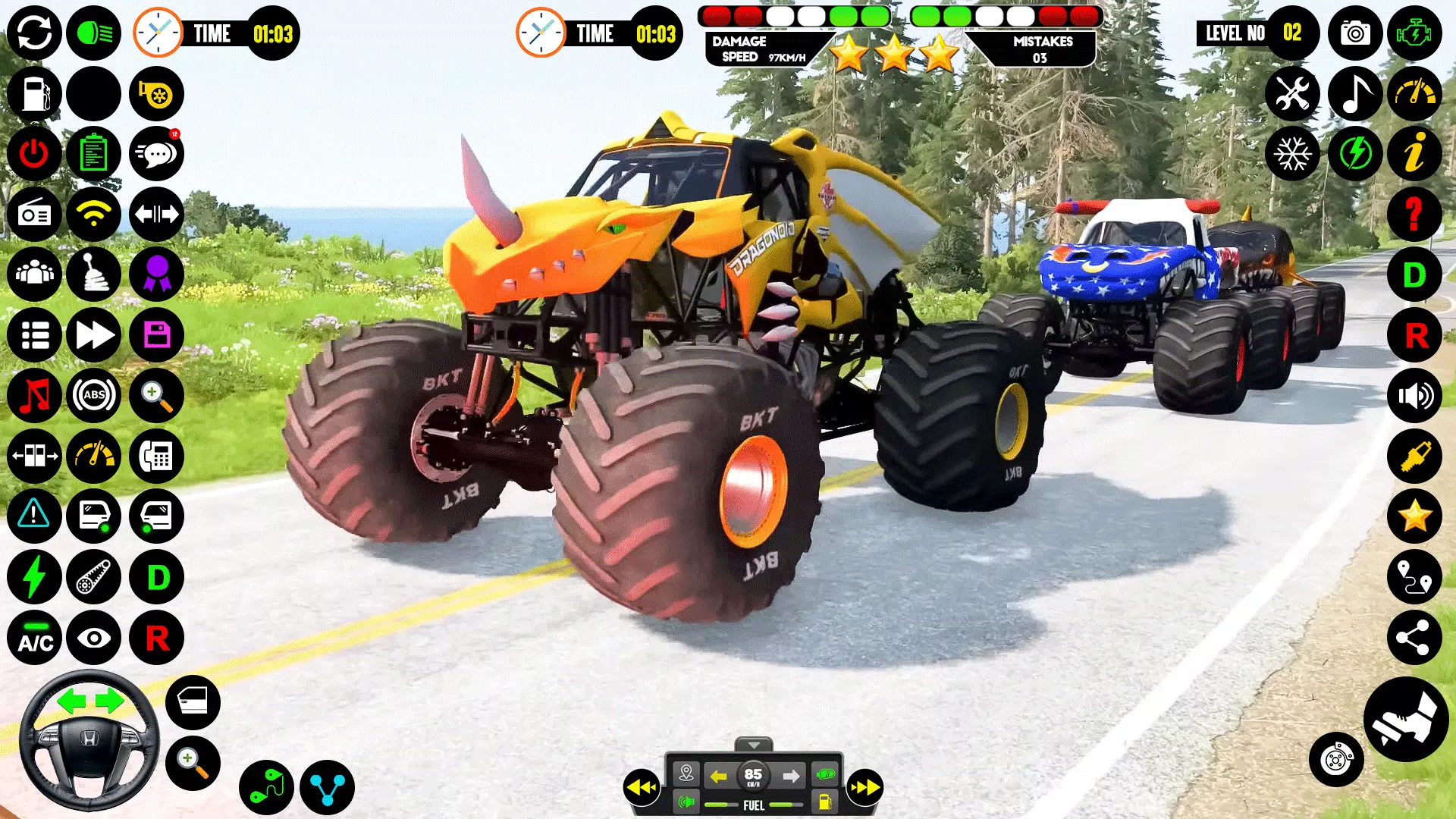 Monster Truck Racing: Truck 3D স্ক্রিনশট 3