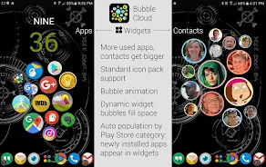 Bubble Cloud Widgets + Folders স্ক্রিনশট 0