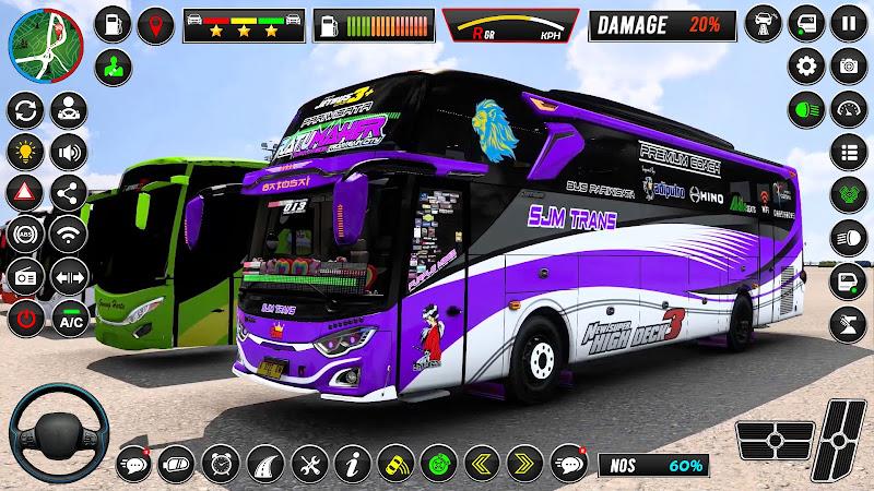 Luxury Coach Bus Driving Game Schermafbeelding 2