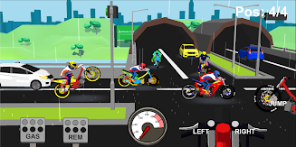 Indonesia Drag Bike Racing 3D Captura de tela 1