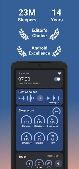 Schermata Sleep as Android: Smart alarm Mod 0