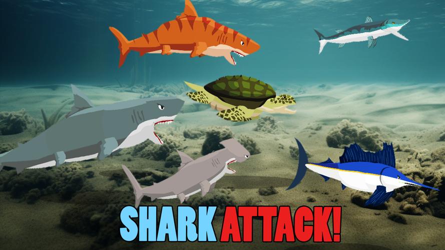 Shark Fights Sea Creatures Screenshot 0