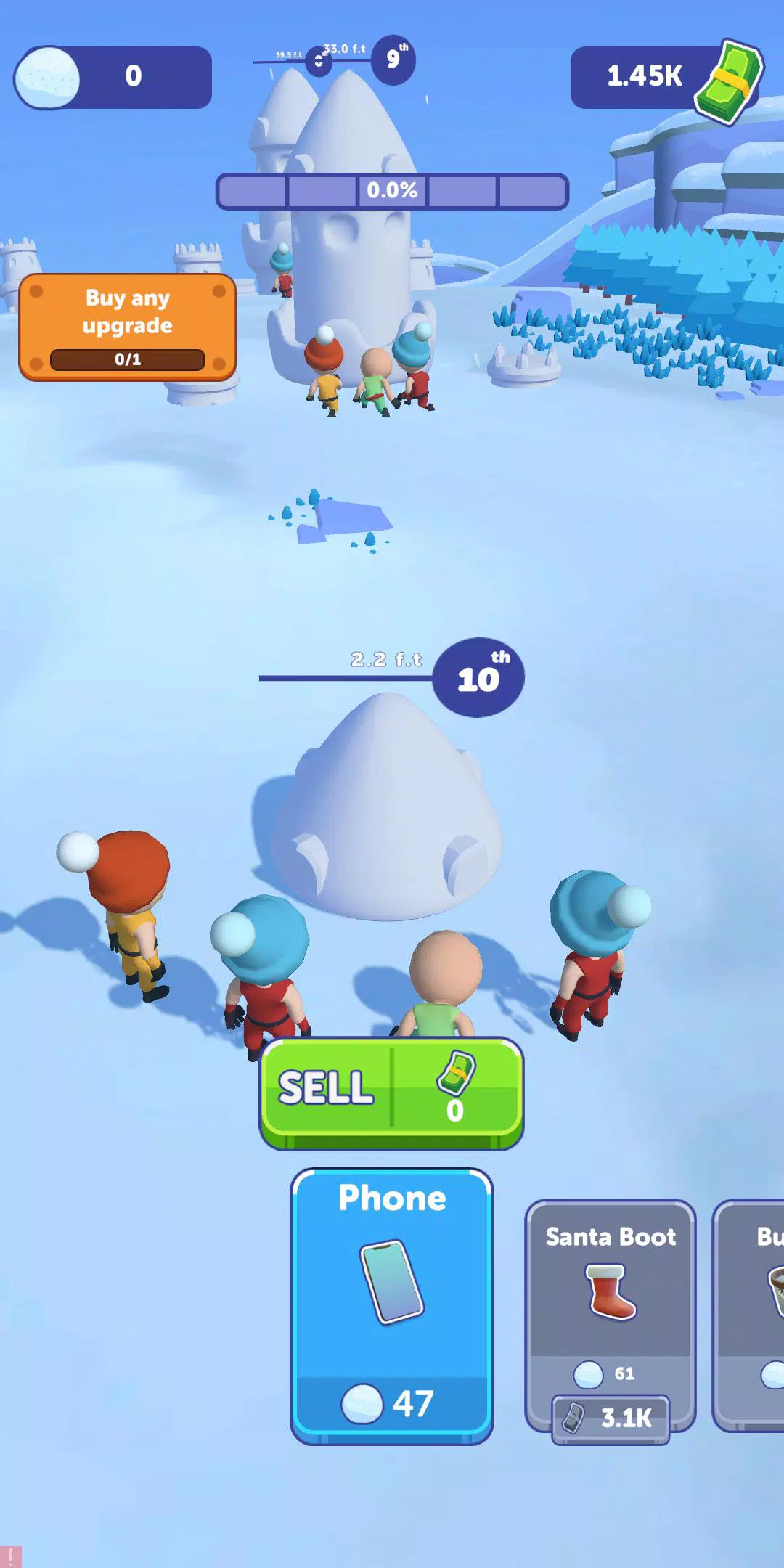 Snow Castle: Idle Clicker 螢幕截圖 0