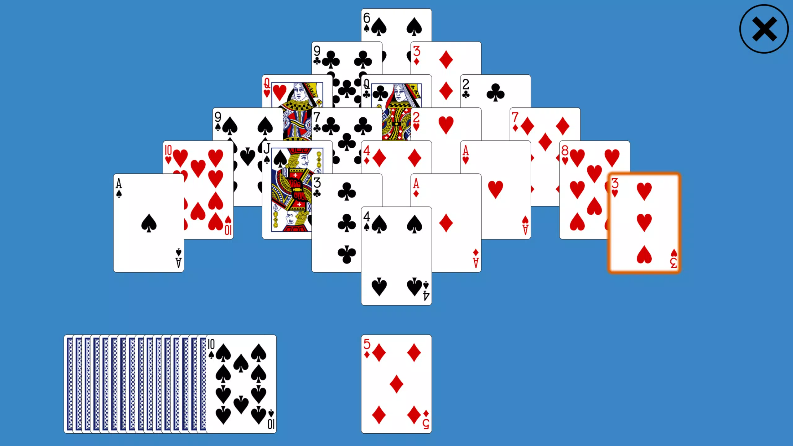 Schermata Classic Pyramid Solitaire 1