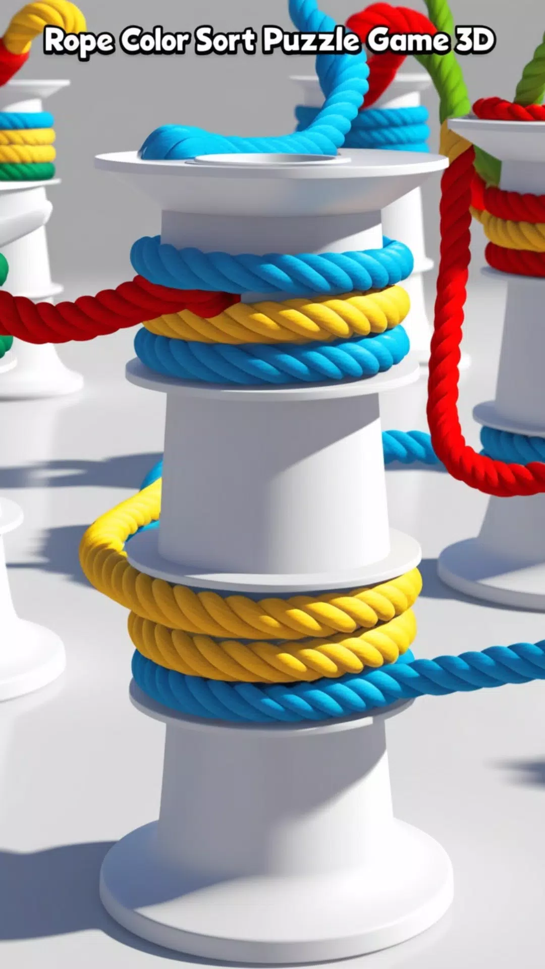 Rope Color Sort Puzzle Game 3D ภาพหน้าจอ 1