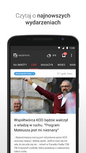 Gazeta.pl LIVE Wiadomości スクリーンショット 1