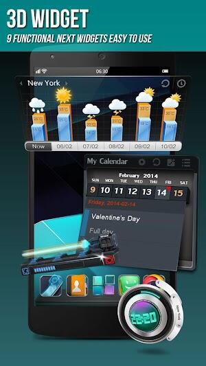 Next Launcher 3D Shell apk premium