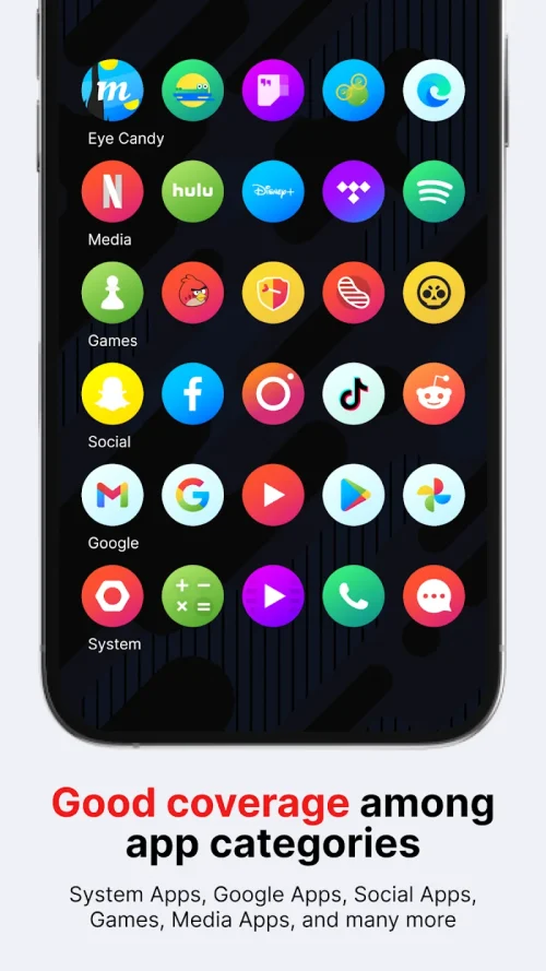 Hera Icon Pack: Circle Icons ဖန်သားပြင်ဓာတ်ပုံ 3