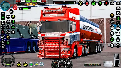 US Oil Tanker Truck Drive Sim Ekran Görüntüsü 1