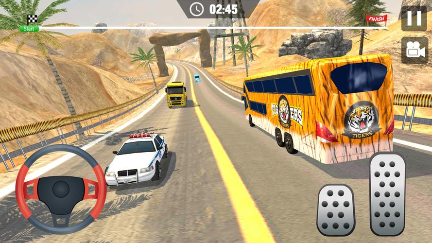 Offroad Bus Climb Hill Racing 螢幕截圖 1