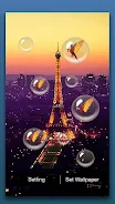 Paris Night Live Wallpaper Zrzut ekranu 1