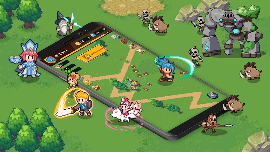 Guardian War: Pixel Rumble RPG Скриншот 3