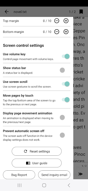 Readbook - Text Viewer Capture d'écran 2