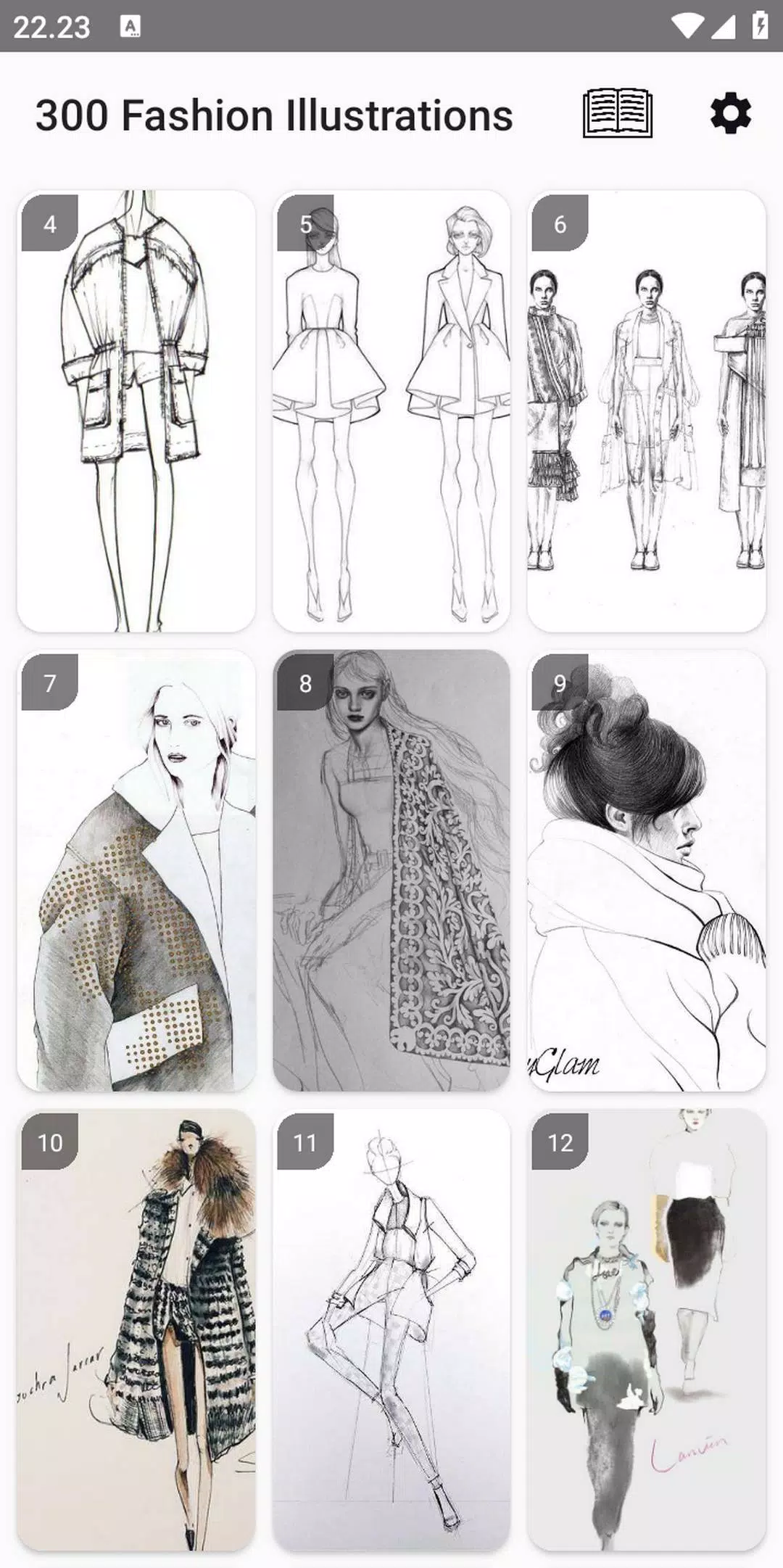 300 Fashion Illustrations Captura de pantalla 0