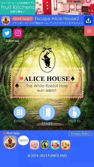 Escape Alice House Captura de pantalla 1