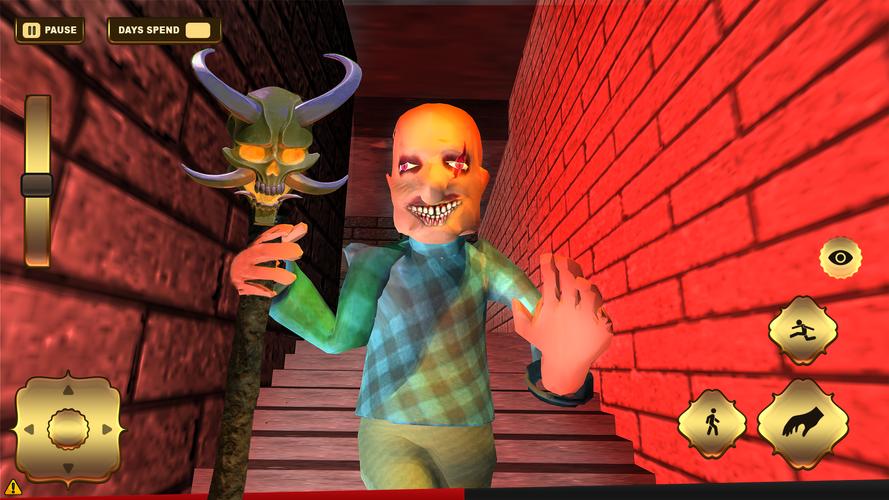 Scary Grandma Grandpa House 3D Capture d'écran 0