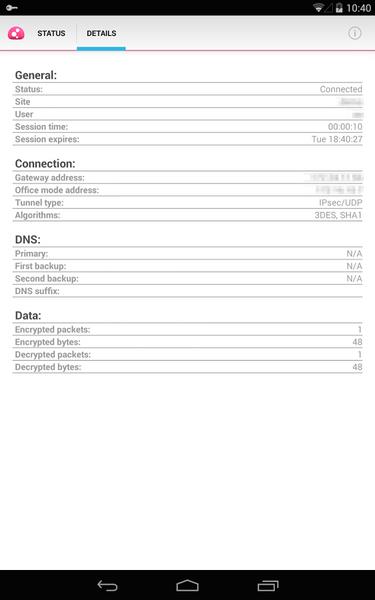 Check Point Capsule VPN Captura de tela 0