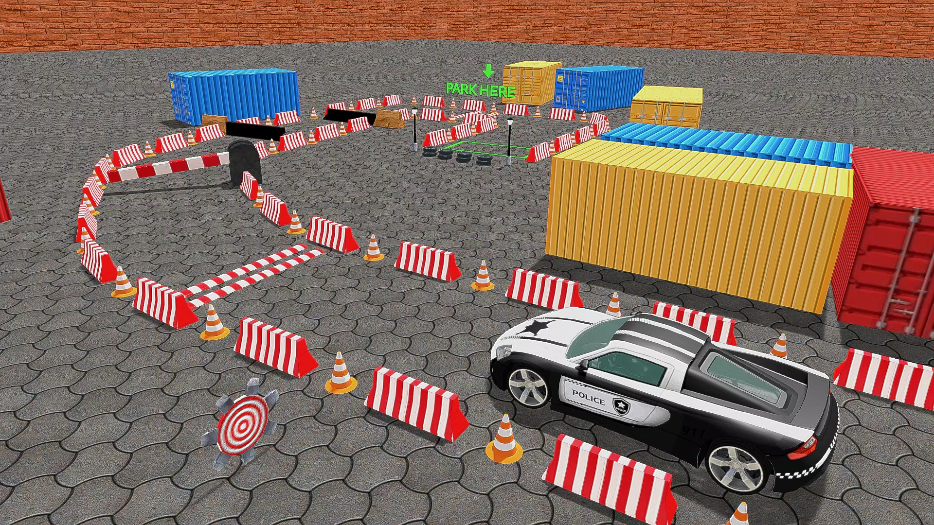 Police Car Parking Car Game 3D Скриншот 1