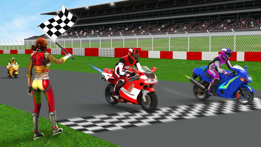 Bike Racing Games-Bike Race 3D Schermafbeelding 1