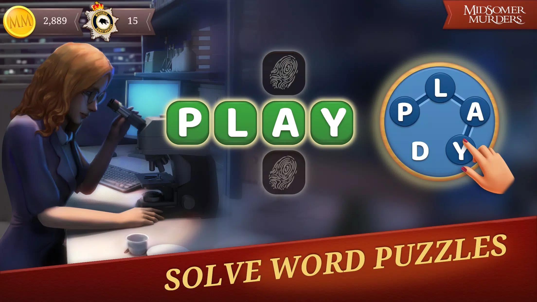 Midsomer Murders: Word Puzzles Скриншот 1