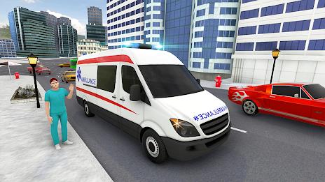 Ambulance Simulator Car Driver 螢幕截圖 2