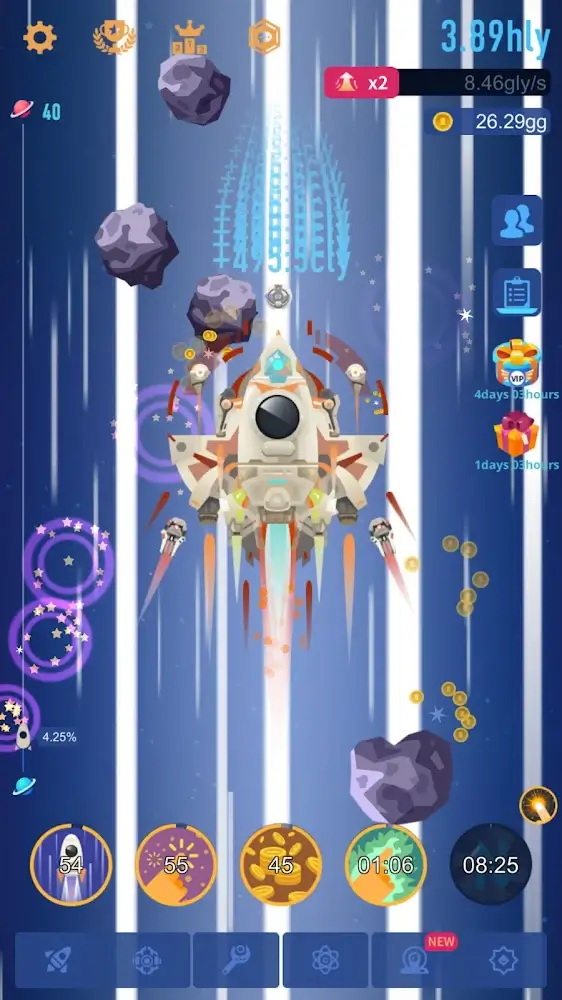 Space Colonizers Idle Clicker ဖန်သားပြင်ဓာတ်ပုံ 3