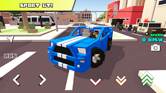 Blocky Car Racer - racing game Captura de tela 0